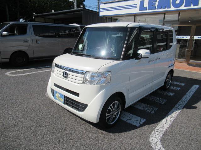 N-BOX G SSパッケージ 社外SDナビ 地デジTV Bカメラ スマートキー プッシュスタート オートエアコン 両側パワースライド 横滑り防止装置 純正14インチAW ウインカーミラー タイミングチェーン 車検2年 OBD診断済(14枚目)