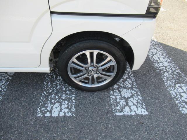 N-BOX G SSパッケージ 社外SDナビ 地デジTV Bカメラ スマートキー プッシュスタート オートエアコン 両側パワースライド 横滑り防止装置 純正14インチAW ウインカーミラー タイミングチェーン 車検2年 OBD診断済(63枚目)