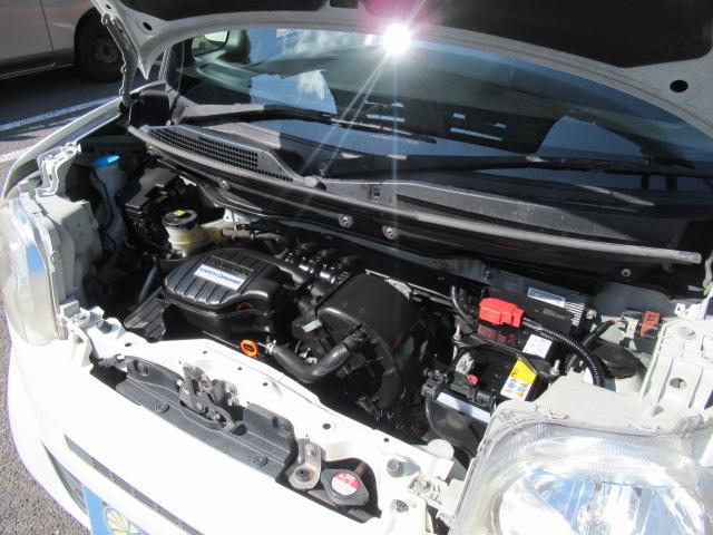 N-BOX G SSパッケージ 社外SDナビ 地デジTV Bカメラ スマートキー プッシュスタート オートエアコン 両側パワースライド 横滑り防止装置 純正14インチAW ウインカーミラー タイミングチェーン 車検2年 OBD診断済(66枚目)