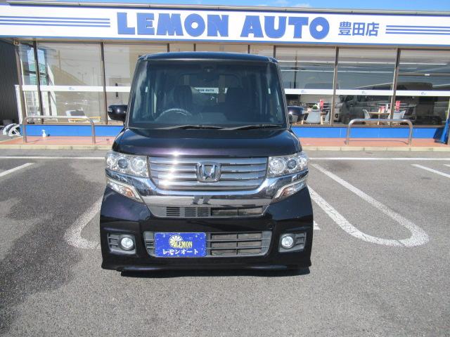 N-BOXカスタム G・Aパッケージ 8インチ純正SDナビ フルセグ Bカメラ Bluetooth スマートキー CTBA 両側パワースライド ETC ディスチャージ フォグ 純正14インチAW ウインカーミラー 車検2年付 OBD診断済(7枚目)