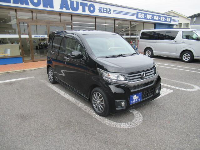 Ｎ－ＷＧＮカスタム Ｇ・ターボパッケージ　社外８インチＳＤナビ　フルセグＴＶ　Ｂカメラ　Ｂｌｕｅｔｏｏｔｈ　スマートキー　ＣＴＢＡ　ＥＴＣ　クルコン　パドルシフト　ハーフレザー　ディスチャージ　フォグ　純正１４インチＡＷ　車検Ｒ９年３月（8枚目）