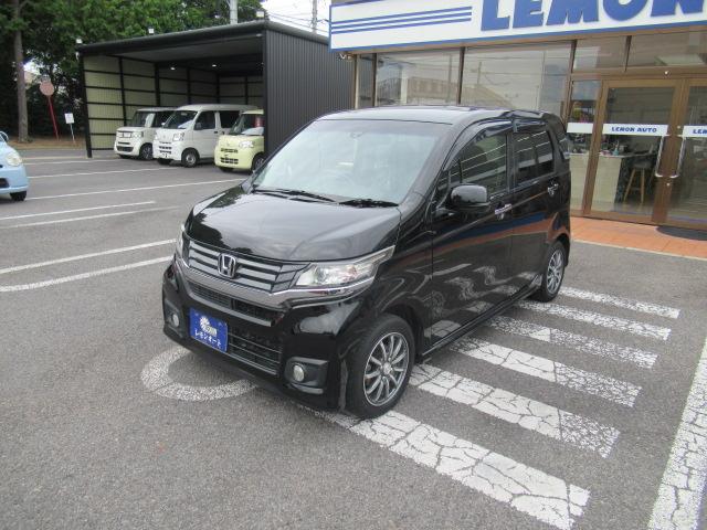 Ｎ－ＷＧＮカスタム Ｇ・ターボパッケージ　社外８インチＳＤナビ　フルセグＴＶ　Ｂカメラ　Ｂｌｕｅｔｏｏｔｈ　スマートキー　ＣＴＢＡ　ＥＴＣ　クルコン　パドルシフト　ハーフレザー　ディスチャージ　フォグ　純正１４インチＡＷ　車検Ｒ９年３月（14枚目）