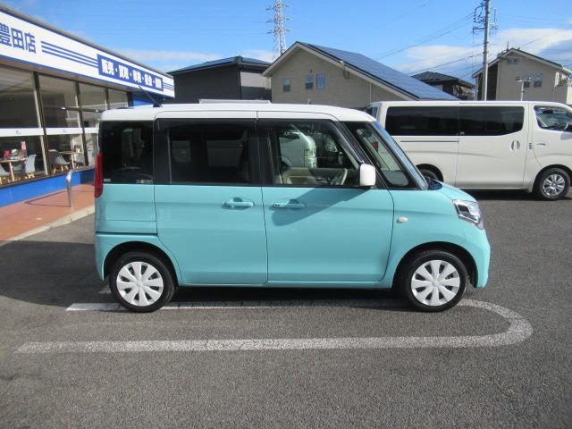 スペーシア X 社外SDナビ フルセグ Bカメラ 4WD スマートキー デュアルブレーキサポート パワースライド ETC ディスチャージ 前席シートヒーター タイミングチェーン 車検2年付 OBD診断済 リア修復歴(9枚目)