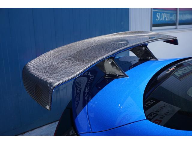 ＢＲＺ Ｓ　社外８インチナビ・地デジ・バックカメラ・禁煙車・アイサイト・社外フロントスポイラー／サイドスポイラー／リアデュフューザー・カーボンリアスポイラー・４本出しマフラー・ワークシーカーホイール・アイライン（9枚目）