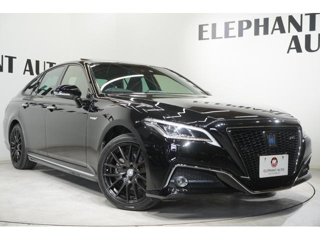 クラウンハイブリッド ＲＳ　Ｆｏｕｒ　ユーザー様買取車両・ワンオーナー・４ＷＤ・トヨタセーフティセンス・レザーシートパッケージ・電動ムーンルーフ・純正ナビ・レーダークルコン・社外１９インチホイール・ＥＴＣ・シートヒーター＆ベンチレーション（3枚目）