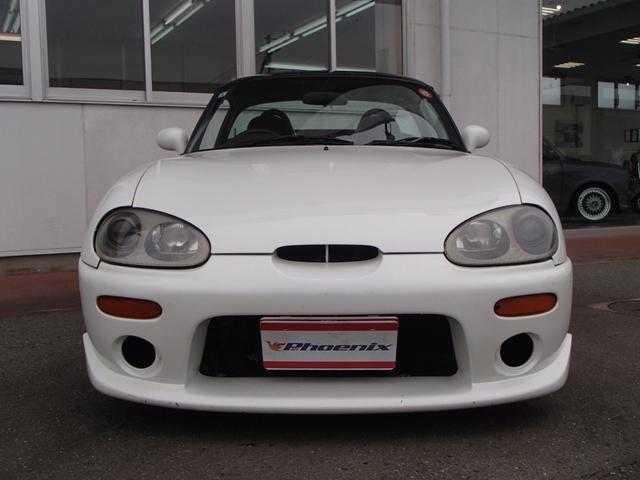 カプチーノ ベースグレード　パナスポーツ１４インチアルミ★ＺＥＲＯ１０００チャンバーエアクリ★社外Ｆタワーバー★柿本改マフラー★ウッドパネル★ＥＴＣ★カロッツェリアＣＤ１ＤＩＮ★ＵＳＢ★ターボ★タイベルチェーン式（6枚目）