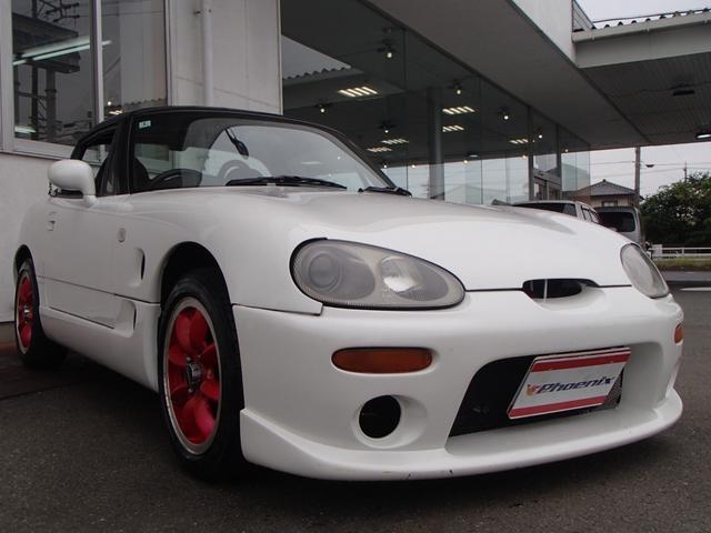 カプチーノ ベースグレード　パナスポーツ１４インチアルミ★ＺＥＲＯ１０００チャンバーエアクリ★社外Ｆタワーバー★柿本改マフラー★ウッドパネル★ＥＴＣ★カロッツェリアＣＤ１ＤＩＮ★ＵＳＢ★ターボ★タイベルチェーン式（8枚目）