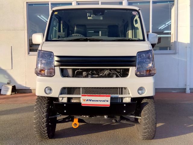 エブリイワゴン ＰＺターボ４ＷＤ★パワースライド★３５ＭＭリフトアップ★　★プラスラインバンパー★スキッドプレート★アルミホイール★Ｍ／Ｔタイヤ★黒革調シート★８型ナビ★フルセグ★バックカメラ★ベッドキット★リフトアップ★パワスラ★ＨＩＤライト★ＬＥＤフォグ★社外マフラー★（19枚目）