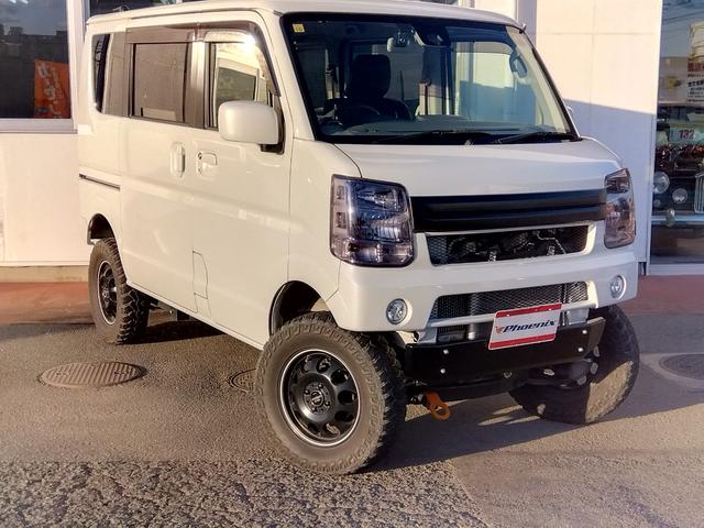 エブリイワゴン ＰＺターボ４ＷＤ★パワースライド★３５ＭＭリフトアップ★　★プラスラインバンパー★スキッドプレート★アルミホイール★Ｍ／Ｔタイヤ★黒革調シート★８型ナビ★フルセグ★バックカメラ★ベッドキット★リフトアップ★パワスラ★ＨＩＤライト★ＬＥＤフォグ★社外マフラー★（20枚目）