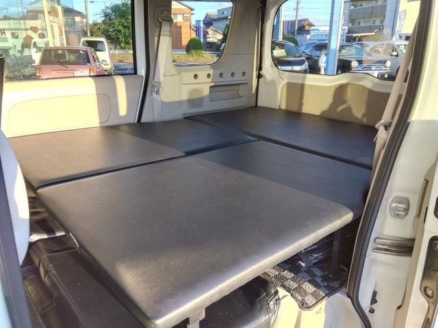 エブリイワゴン ＰＺターボ４ＷＤ★パワースライド★３５ＭＭリフトアップ★　★プラスラインバンパー★スキッドプレート★アルミホイール★Ｍ／Ｔタイヤ★黒革調シート★８型ナビ★フルセグ★バックカメラ★ベッドキット★リフトアップ★パワスラ★ＨＩＤライト★ＬＥＤフォグ★社外マフラー★（40枚目）