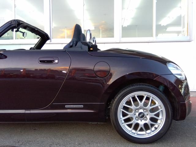 コペン アルティメットエディションII★BBS15AW★RECARO BBSアルミ ビルシュタイン足回り MOMOハンドル シートヒーター RECAROシート 電動オープン I/Cターボ キーレス ホワイトメーターパネル ETC オーディオ以外はノーマルです 修復歴無(75枚目)