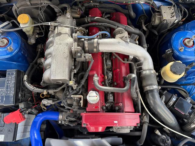 スカイライン GTスペシャルエディション★RB2.5lターボエンジン公認★ ★URASエアロ&オーバーフェンダー&ステアリング★ブリッツ製アルミ強化ラジエーター&車高調&前置きインタークーラー&エアクリーナー★ニスモシフトノブ&オイルフィラーキャップ★ブリットフルバケ★ETC(45枚目)