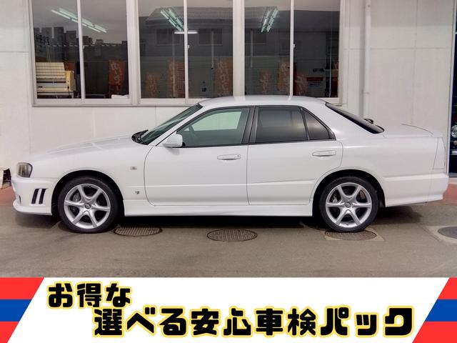 スカイライン 25GT-V★5速MT★後期型★HIDライト★フジツボマフラ 後期モデル★純正フルエアロ★HIDライト★純正17インチアルミ★フジツボマフラー★HICAS★キーレスキー★ネオストレート6★RB25エンジン★Bluetoothオーディオ★車検R8年9月★修復歴無★(4枚目)