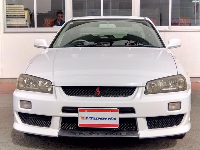 スカイライン 25GT-V★5速MT★後期型★HIDライト★フジツボマフラ 後期モデル★純正フルエアロ★HIDライト★純正17インチアルミ★フジツボマフラー★HICAS★キーレスキー★ネオストレート6★RB25エンジン★Bluetoothオーディオ★車検R8年9月★修復歴無★(10枚目)