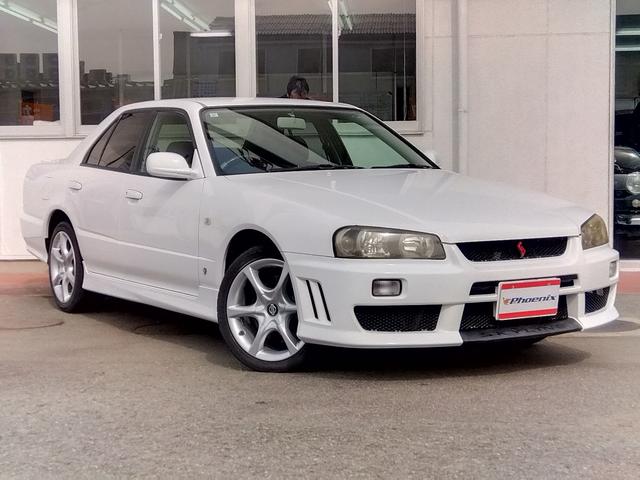 スカイライン 25GT-V★5速MT★後期型★HIDライト★フジツボマフラ 後期モデル★純正フルエアロ★HIDライト★純正17インチアルミ★フジツボマフラー★HICAS★キーレスキー★ネオストレート6★RB25エンジン★Bluetoothオーディオ★車検R8年9月★修復歴無★(11枚目)