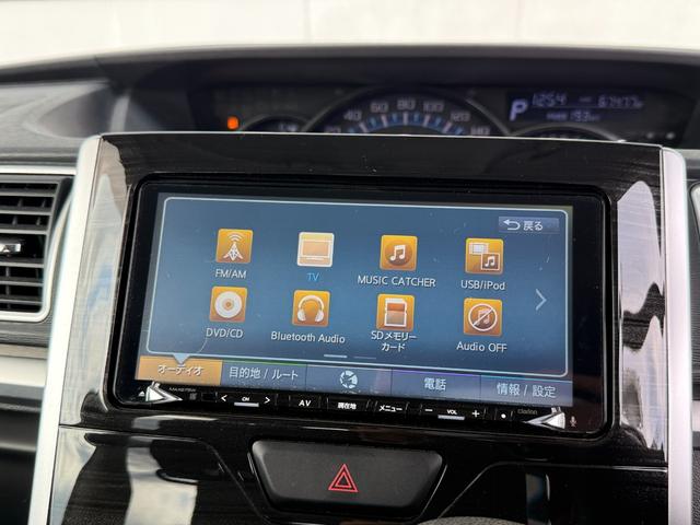 ★スマートアシストＩＩ★スマートキー★プッシュスタート★オートライト★アイドリングストップ★パワースライドドア★純正エアロスタイル★ハーフレザーシート★ミラクルオープンドア★クラリオンナビ★フルセグ★