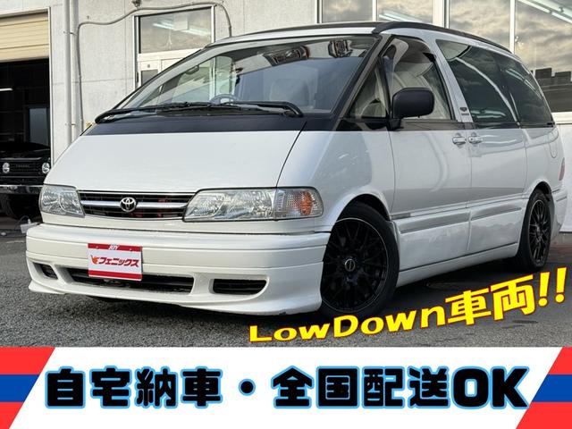 エスティマ ホワイトパールセレクション★スーパーチャージャー★４ＷＤ★　ツインムーンルーフ　社外フルエアロ＆ドアパネル　ＫＹＢショック　禁煙車　ＥＴＣ　バックカメラ　リヤヒーター　ＰＲＡＶＡアルミホイール　イージークロージャードア　キーレスキー　走行５．９万ｋｍ修復歴無（3枚目）