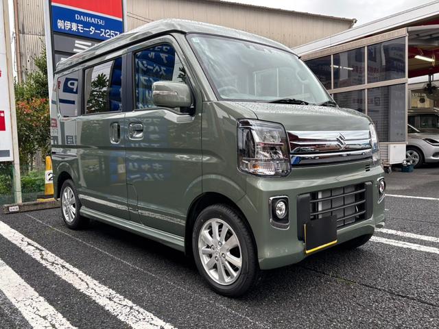 エブリイワゴン PZターボスペシャル 現行型・ハイルーフ・パートタイム4WD・届出済未使用車・LEDヘッド・フォグ・ルーフコンソール・プッシュスタート・両側パワースライド・オートステップ・衝突被害軽減・リアヒーター・USBソケット(72枚目)