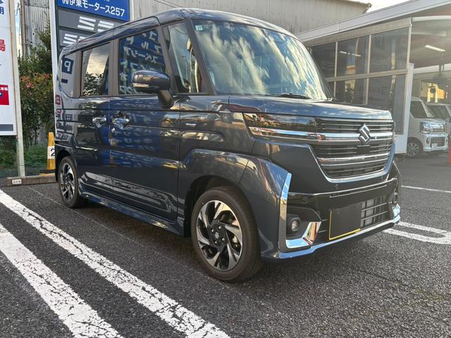 スペーシアカスタム ハイブリッドXSターボ 届出済未使用車・ターボ・4WD・両側電動・ハイブリッド・HUD・両側電動スライド・電動パーキング・オットマン・ステアリングヒーター・シートヒーター・LEDヘッド・フォグ・シーリングファン・後席テーブル(11枚目)