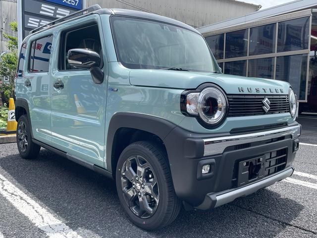 ハスラー タフワイルドターボ 1台限定・4WD・ターボ・2トーン・届出済未使用車・衝突被害軽減ブレーキ・パドルシフト・LEDヘッド・プッシュスタート・スマートキー・アダプティブクルーズコントロール・シートヒーター・ハイブリッド(11枚目)