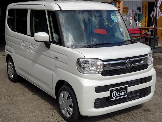 スペーシア ハイブリッドＧ　届出済未使用車　新車保証継承　ディスプレイオーディオ（スマートフォン連携）　バックカメラ　オールウェザーマット（4枚目）