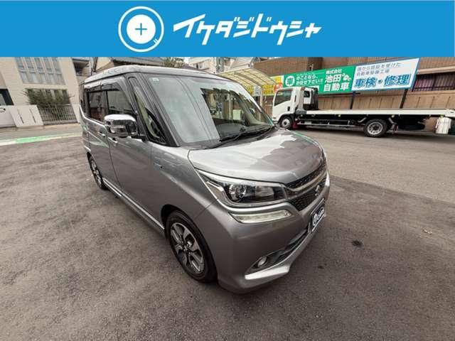 ソリオバンディット ハイブリッドＭＶ　禁煙車　４ＷＤ　純正メモリーナビ　地デジＴＶ　ＥＴＣ　Ｂｌｕｅｔｏｏｔｈ　全方位モニター　ツートンカラー　パワースライドドア　ブレーキサポート（7枚目）