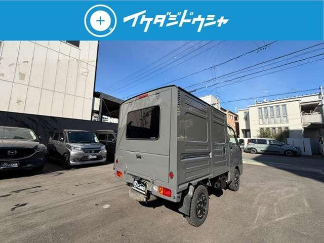 ハイゼットトラック ハイルーフ 禁煙車 5速MT4WD 新品エクストリームJアルミ 新品TOYOオープンカントリータイヤ 社外ナビTV バックカメラ ETC ラプター塗装(11枚目)