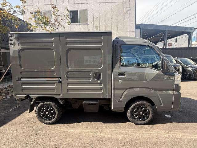 ハイゼットトラック ハイルーフ 禁煙車 5速MT4WD 新品エクストリームJアルミ 新品TOYOオープンカントリータイヤ 社外ナビTV バックカメラ ETC ラプター塗装(27枚目)