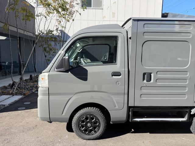 ハイゼットトラック ハイルーフ 禁煙車 5速MT4WD 新品エクストリームJアルミ 新品TOYOオープンカントリータイヤ 社外ナビTV バックカメラ ETC ラプター塗装(51枚目)