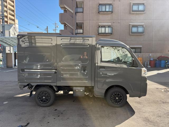 ハイゼットトラック ハイルーフ 禁煙車 5速MT4WD 新品エクストリームJアルミ 新品TOYOオープンカントリータイヤ 社外ナビTV バックカメラ ETC ラプター塗装(57枚目)