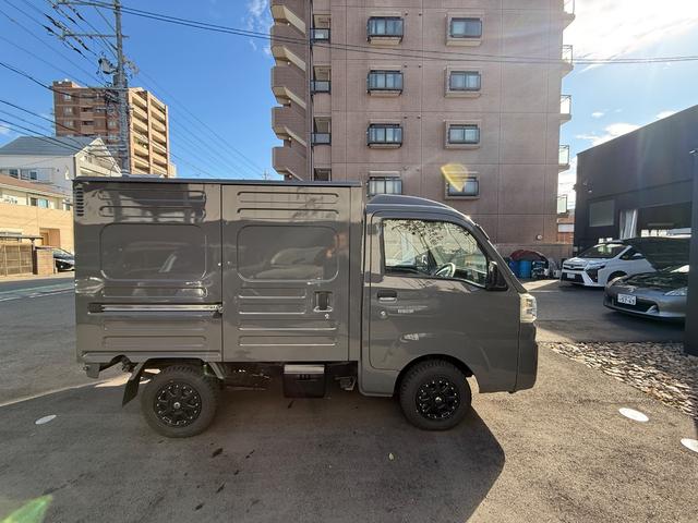 ハイゼットトラック ハイルーフ 禁煙車 5速MT4WD 新品エクストリームJアルミ 新品TOYOオープンカントリータイヤ 社外ナビTV バックカメラ ETC ラプター塗装(61枚目)