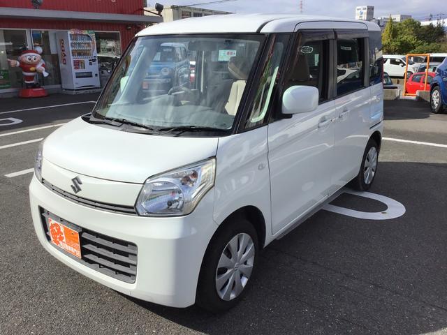 スペーシア Ｘ　車検整備付　Ｂｌｕｅｔｏｏｔｈフルセグナビ　ＥＴＣ　片側パワースライドドア　オートエアコン　アイドリングストップ　スマートキー・スペアキー付き（4枚目）