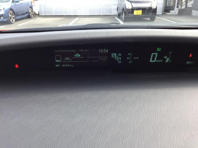 プリウス S 車検整備付 Bluetoothフルセグナビ バックカメラ フロントドライブレコーダー 純正コーナーセンサー ETC オートエアコン スマートキー・スペアキー付き(30枚目)
