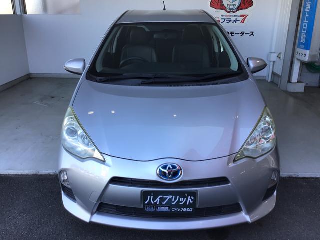 アクア Ｇ　車検整備付　Ｂｌｕｅｔｏｏｔｈ対応ワンセグナビ　バックカメラ　スマートキー・スペアキー付き（3枚目）