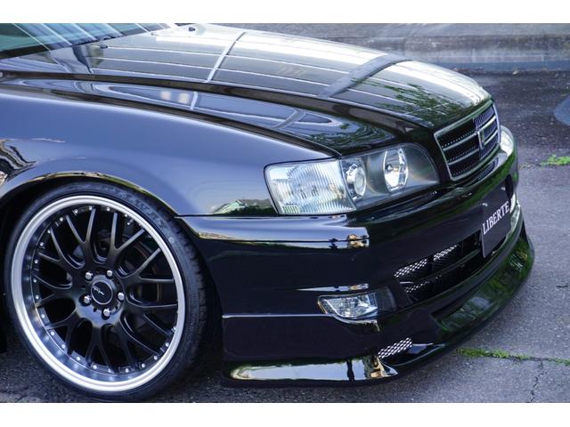 チェイサー ＬＢコンプ　新品フルエアロ　車高調１９ＡＷ　黒革調　後期ＭＴ（11枚目）