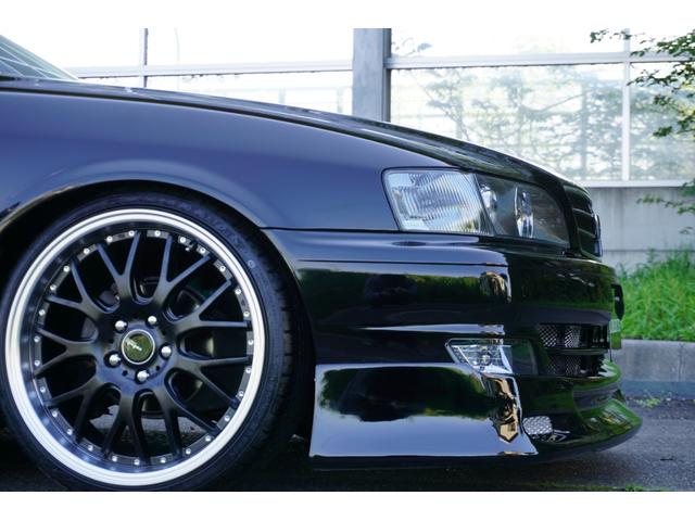チェイサー ＬＢコンプ　新品フルエアロ　車高調１９ＡＷ　黒革調　後期ＭＴ（12枚目）