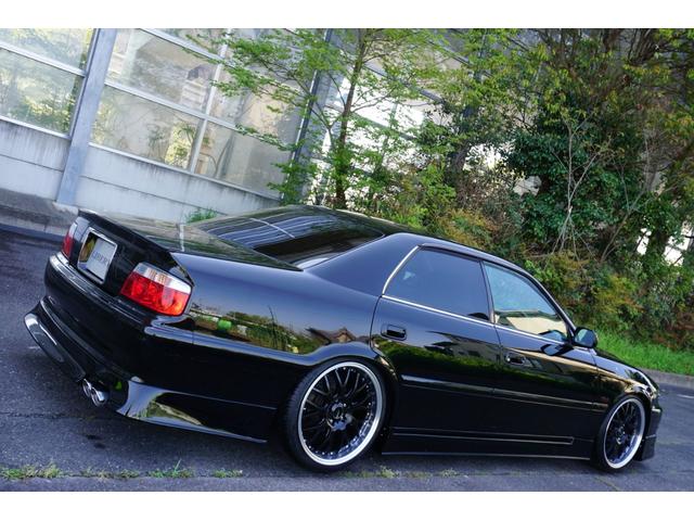 チェイサー ＬＢコンプ　新品フルエアロ　車高調１９ＡＷ　黒革調　後期ＭＴ（16枚目）