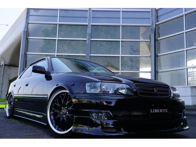 チェイサー ＬＢコンプ　新品フルエアロ　車高調１９ＡＷ　黒革調　後期ＭＴ（26枚目）