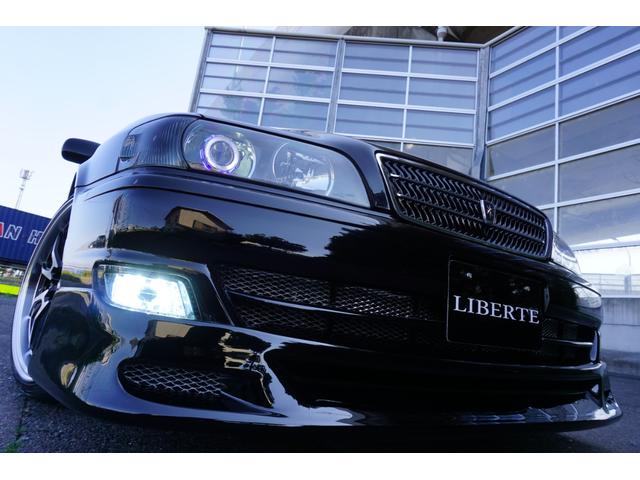 LBコンプリート 新品車高調 新品19inch 黒革調 後期 新品プロジェクターヘッドライト加工 HIDフォグ加工 クリスタルレンズ加工 新品デュアルマフラーテールエンド ウッドコンビハンドル キーレス パワーシート(9枚目)