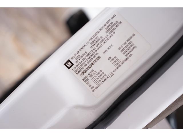 ハマーＨ２ ラグジュアリーパッケージ　ホワイトスタイリング　社外２４ＡＷ　サンルーフ　内装張替え　黒革シート　ＬＥＤテール　社外マフラー　社外ビッグナビインストール（57枚目）