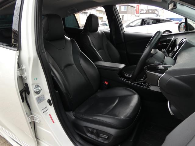 プリウス Aプレミアム アルパイン12型フローティングナビ モデリスタエアロ ADVAN18AW S-Rダウンサス 本革 レーダー探知機 シートヒーター&ベンチレーション 地デジ Bモニ ETC ドライブサポートイルミ(12枚目)