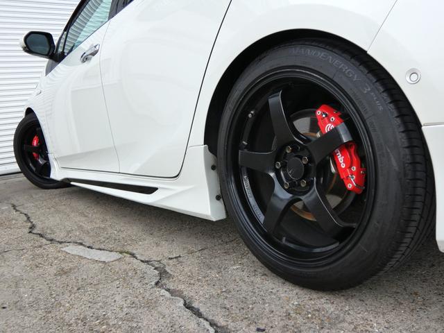 プリウス Aプレミアム アルパイン12型フローティングナビ モデリスタエアロ ADVAN18AW S-Rダウンサス 本革 レーダー探知機 シートヒーター&ベンチレーション 地デジ Bモニ ETC ドライブサポートイルミ(50枚目)