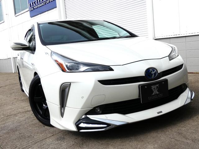 プリウス Aプレミアム アルパイン12型フローティングナビ モデリスタエアロ ADVAN18AW S-Rダウンサス 本革 レーダー探知機 シートヒーター&ベンチレーション 地デジ Bモニ ETC ドライブサポートイルミ(73枚目)