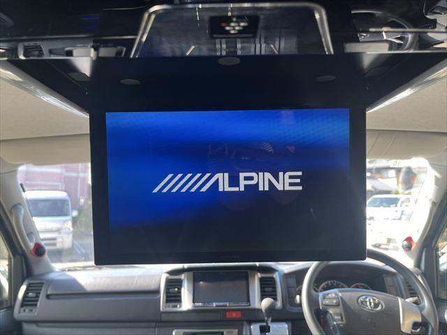 ハイエースバン ロングスーパーＧＬ　ＳＤナビ　バックカメラ　フリップダウンモニター　フロントエアロ　ＥＴＣ　リヤエアロ　１７インチアルミホイール　ローダウン　キーレス　ＭＴモード付きＡＴ　ＬＥＤヘッドライト　Ｂｌｕｅｔｏｏｔｈ　フルセグ（48枚目）