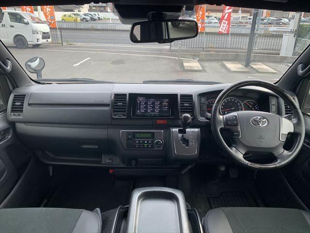 ハイエースバン スーパーGL ダークプライムII フルエアロ 5型セーフティセンス 特別仕様車 両側パワースライドドア SDナビ スマートキー LEDヘッドライト バックカメラ 衝突軽減ブレーキ フルセグ Bluetooth 禁煙車 ETC(3枚目)