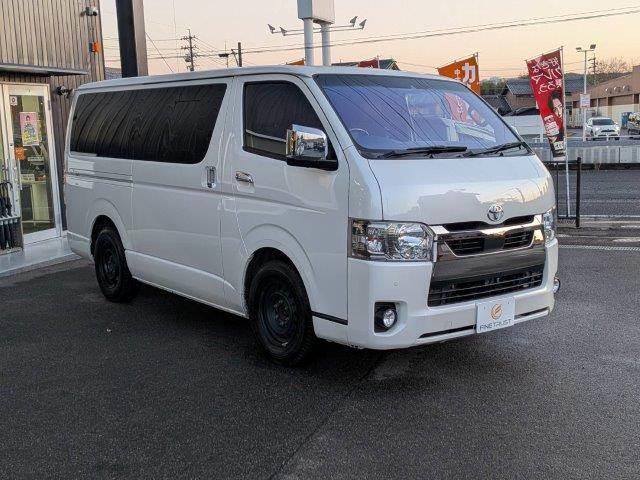 ハイエースバン スーパーGL ダークプライムII 禁煙車 メモリーナビ JBLスピーカー USBポート Bluetooth フルセグTV デジタルインナーミラー コンビハンドル クリアランスソナー ETC LEDヘッドライト スマートキー(17枚目)