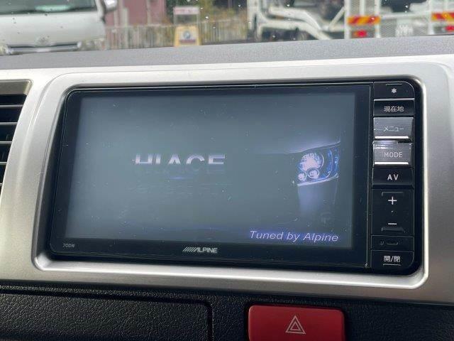 ハイエースバン ロングスーパーGL 4WD ディーゼルターボ SDナビ フルセグTV Bluetooth バックカメラ 両側パワースライドドア 禁煙車 ワンオーナー LEDヘッドライト スマートキー 電動格納ミラー 盗難防止装置(4枚目)