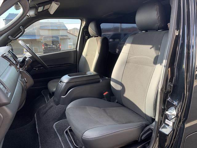 ハイエースバン スーパーGL ダークプライムII 特別仕様車 両側パワースライドドア トヨタセーフティセンス LEDヘッドライト ハーフレザー ETC フルセグTV Bluetooth バックカメラ スマートキー ワンオーナー 4WD フロントエアロ(34枚目)