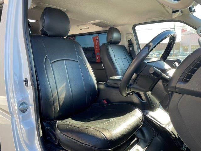 ハイエースバン ロングスーパーＧＬ　両側パワースライドドア　ベッドキット　セーフティセンス　メモリーナビ　フルセグＴＶ　禁煙車　ＥＴＣ　バックカメラ　Ｂｌｕｅｔｏｏｔｈ　ＬＥＤヘッドライト　ハーフレザー　オートライト　ドライブレコーダー（14枚目）