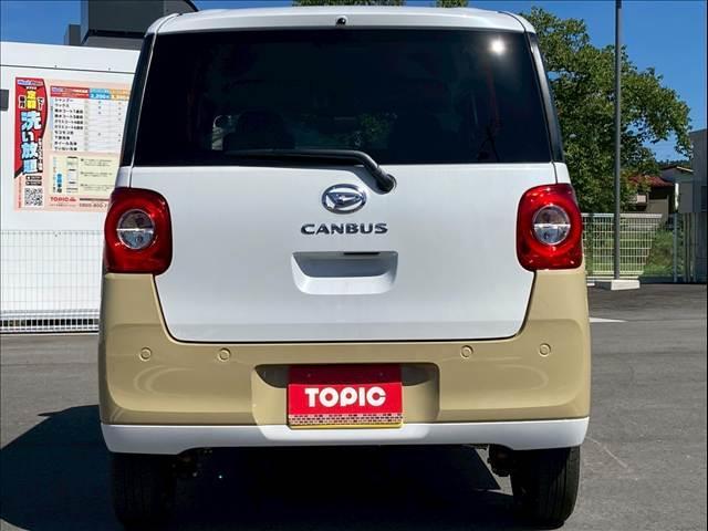 ムーヴキャンバス ストライプスＸ　届出済み未使用車／４ＷＤ／両側電動スライドドア／オートエアコン／スマートキー＆プッシュスタート／ツートンカラー／（6枚目）